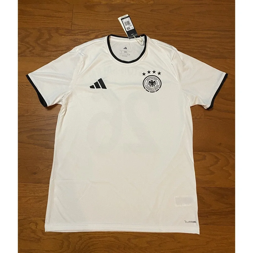 Adidas Germany Deutscher Fussball-Bund Soccer Jersey Men's Large New! NWT